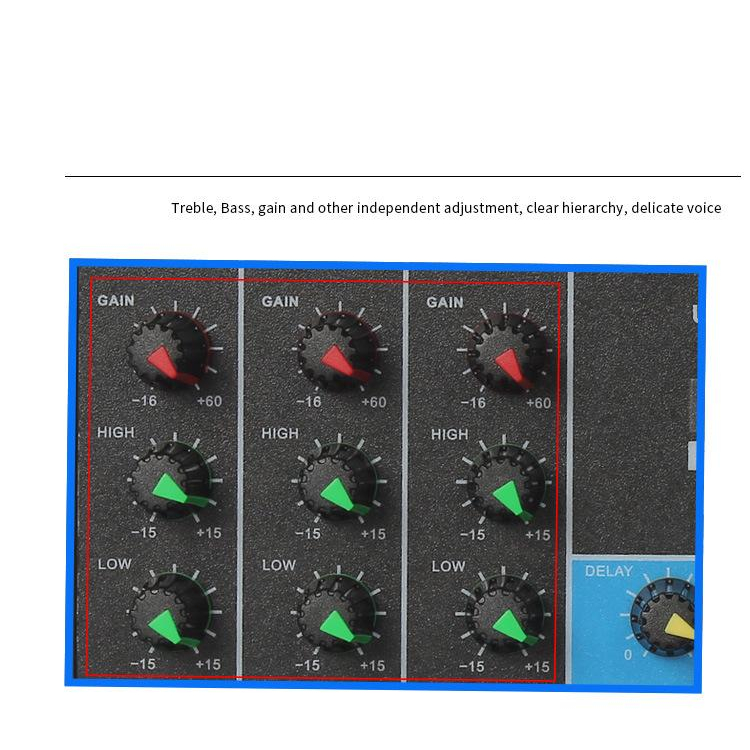 AUDIO 4  Saluran Profesional Mixer Portabel Konsol Suara Input Komputer 48V Daya Siaran Langsung A4 PK TEYUN JIY