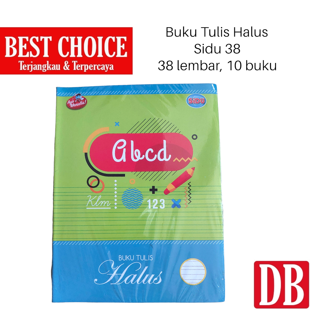 

HJK Buku Tulis Halus / Garis Tiga SIDU / VISION 38 Lembar (10 Pcs)