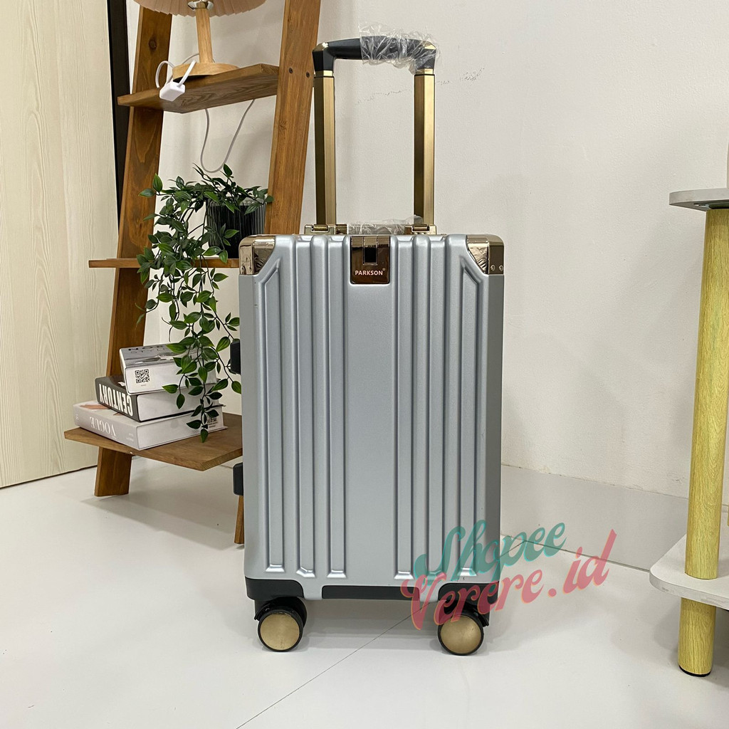 Koper Parkson AKIO Series 18 Inch Size Koper Cabin TSA Lock Frame Aluminium SuitCase Koper Anti Pecah