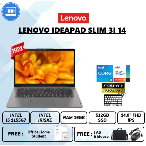 Laptop Le Ideapad slim 3i 14 Core i5 1155G7 14.0&quot;FHD