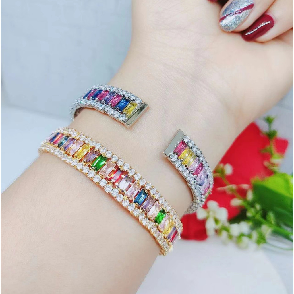 Gelang Xuping Mata Full Warna Warni Perhiasan Wanita