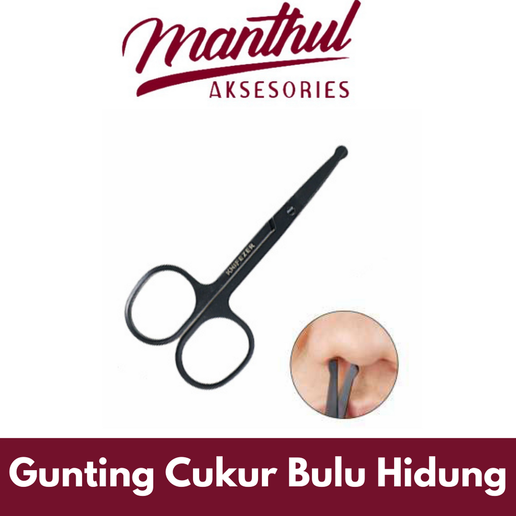 Gunting Cukur Bulu Hidung Nose Hair Scissor Stainless Steel - FS124