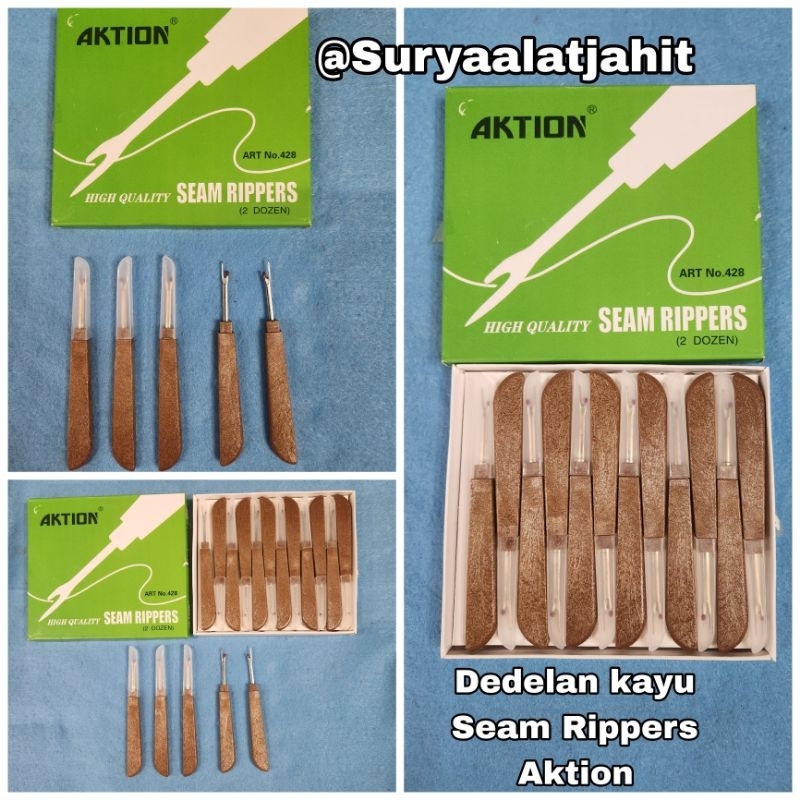 Dedelan kayu Seam Rippers Aktion ART no.428 =rp.38.500/1lusin