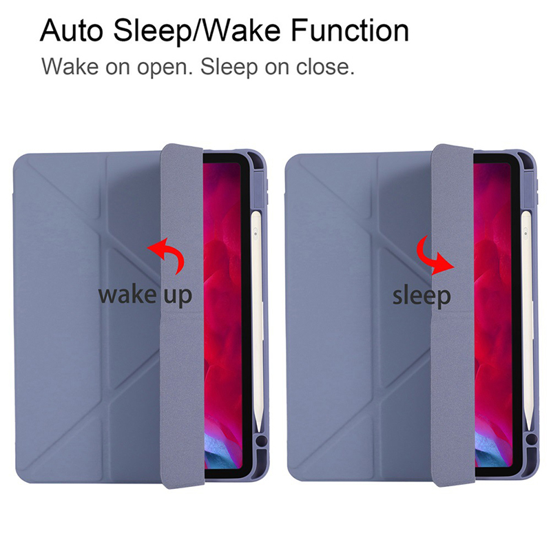 Case Akrilik Stand Folio For iPad MinI 6th Generation 8.3 inch Magic Flip Cover Tablet Auto Sleep Casing Soft TPU Pen Slot