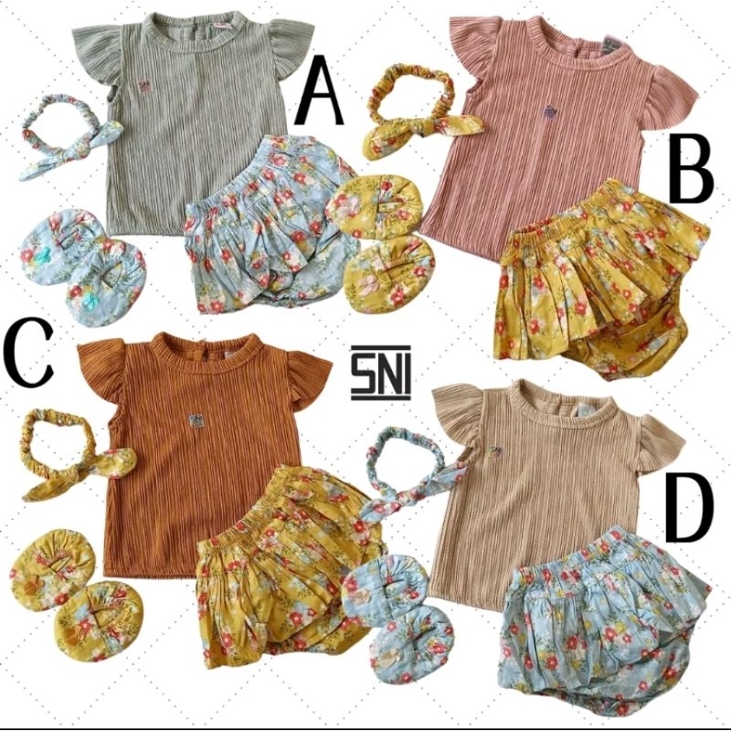 kado bayi baru lahir /setelan baju anak  bayi perempuan 3-9bulan