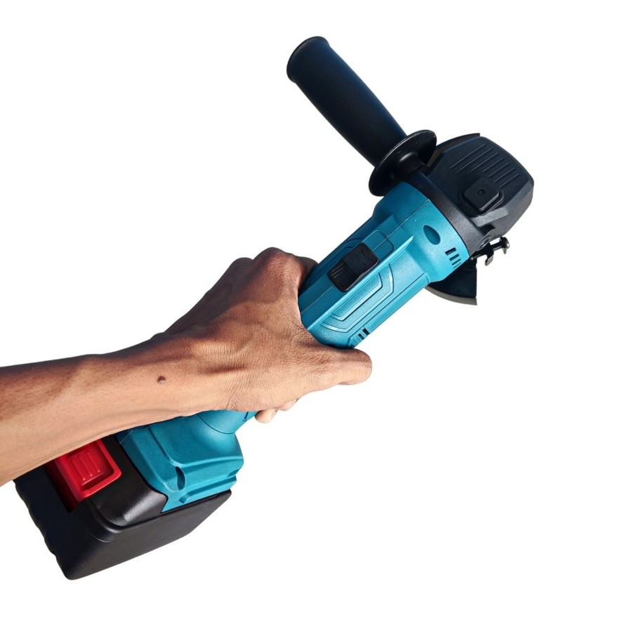 Gerinda Batrai 18 volt Cordless Mesin Gerinda Potong Kayu Besi 4 inch Angle Grinder