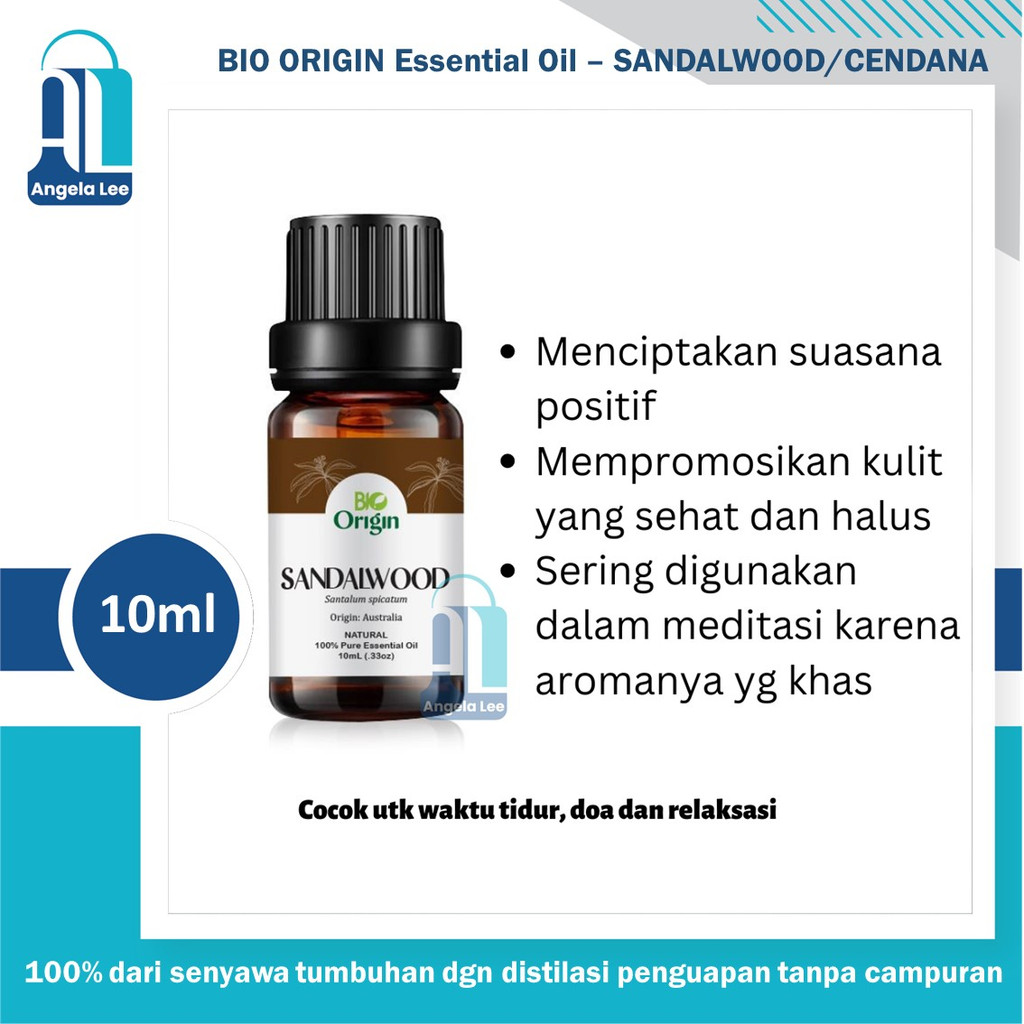 BIO ORIGIN Pure Essential Oil 100% Murni Minyak Esensial Aromatherapy 10ml