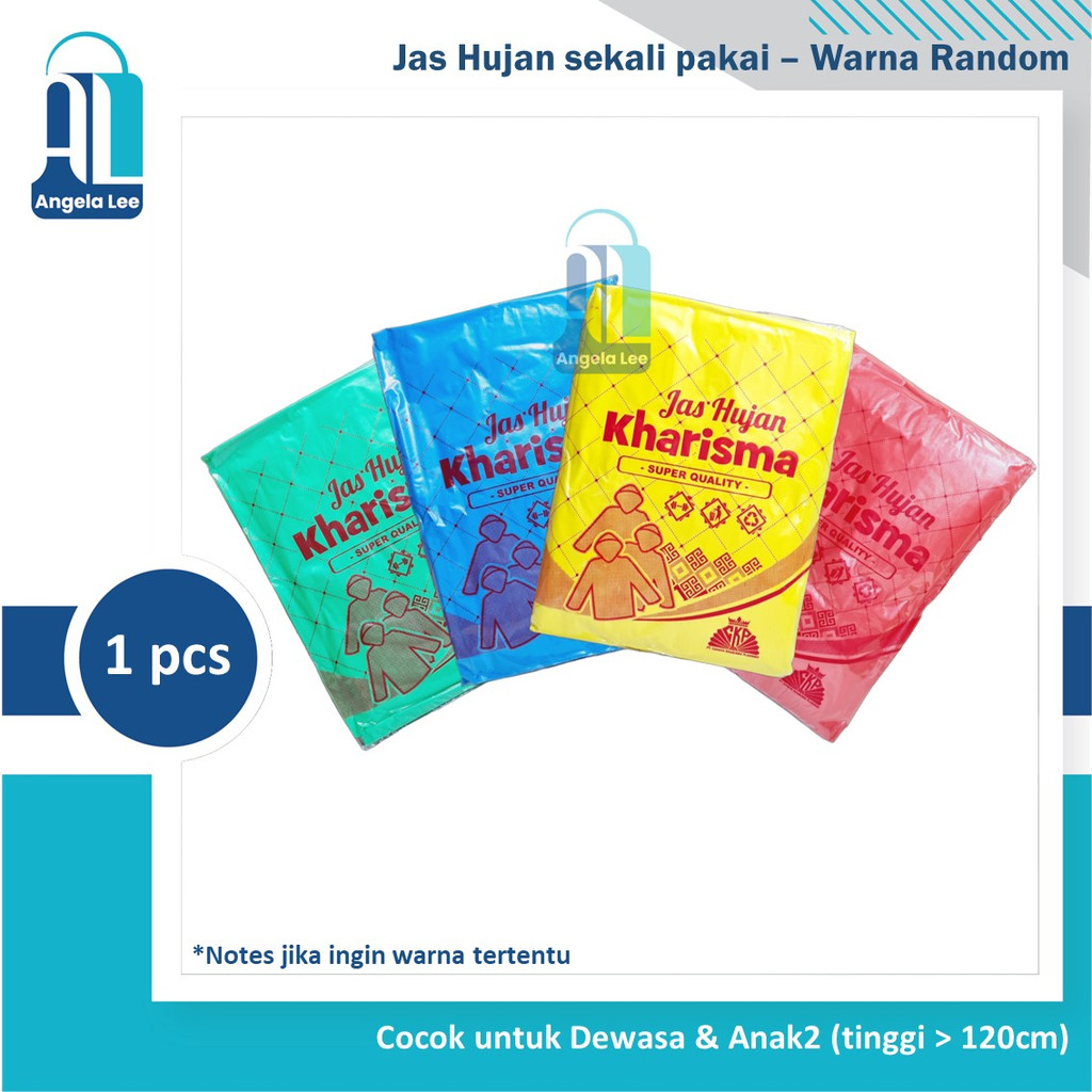 Jas Hujan Plastik Anak Dewasa Allsize Lengan Panjang Ponco Ringan Tipis Kuat