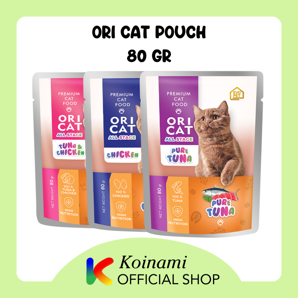 Ori Cat Pouch 85gr / Ori cat Sachet 85gr | Oricat sachet | Wetfood Kucing | Makanan Basah Kucing Ori Cat