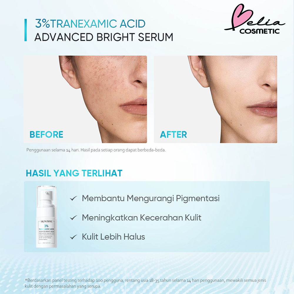 ❤ BELIA ❤ SKINTIFIC 3% Tranexamic Acid Advanced Bright Serum 20ML | Alpha arbutin | Brightness Serum