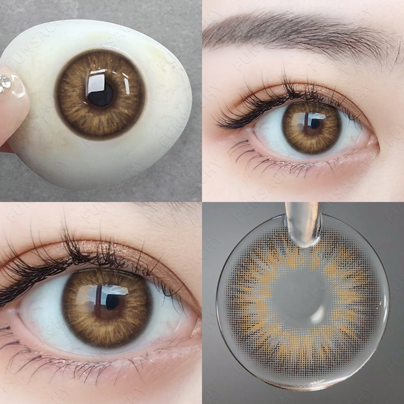 【COD&amp;Spot】Softlens OMG BROWN Soft Softlen Colored Contact lens Yearly use Soften lens