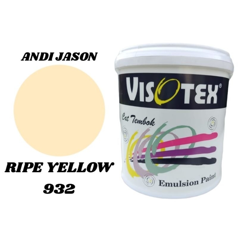 CAT TEMBOK VISOTEX KEMASAN 4.5KG NO 932 RIPE YELLOW