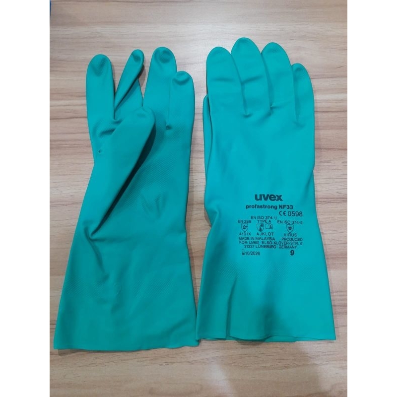 HAND PROTECTION ART 60122 PROFASTRONG NF33 CHEMICAL PROTECTION GLOVE SIZE 8-10 (UVEX)