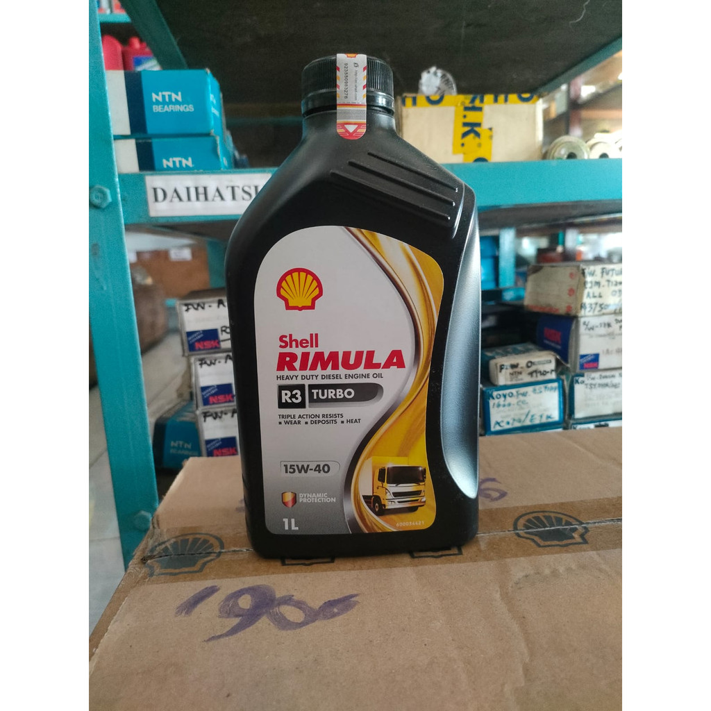 Oli Shell Rimula R3 Turbo HX6 ORIGINAL Bensin Diesel (1L)