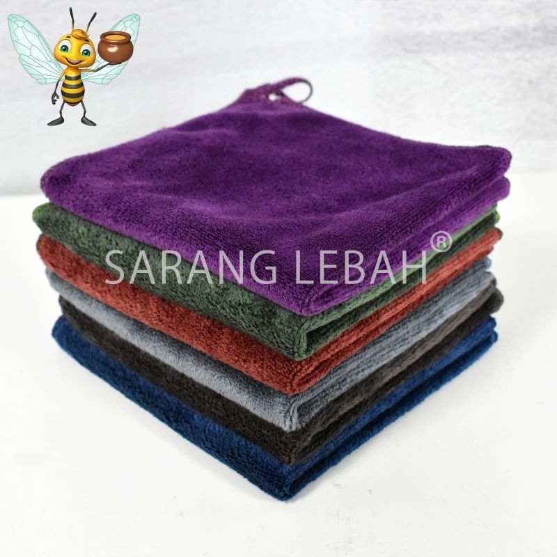 Saputangan microfiber 30 x 30 cm - premium.