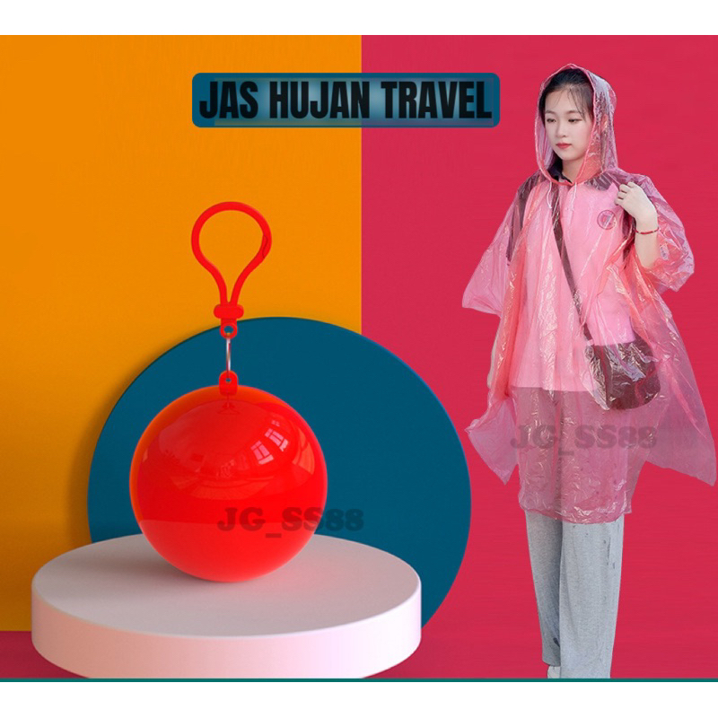 Jas hujan traveling termasuk wadah bentuk bola jas hujan bola travel