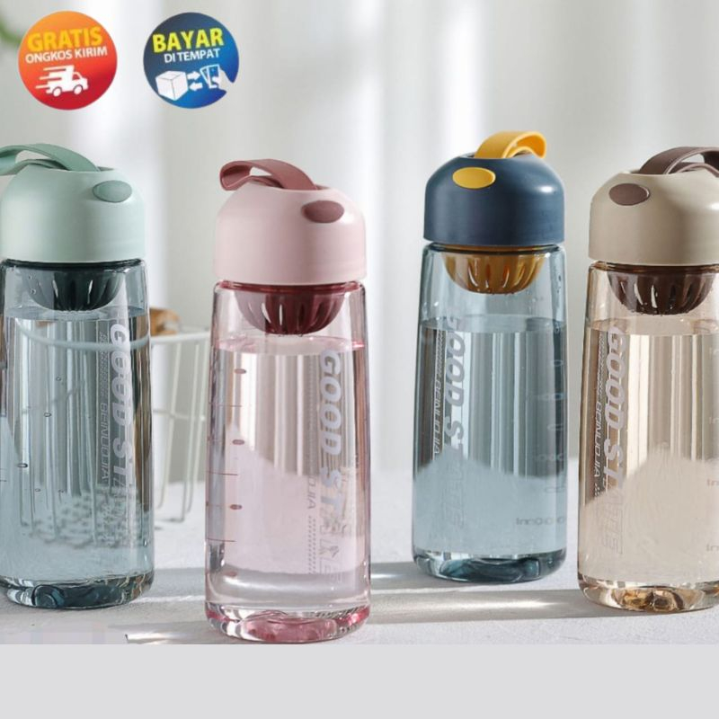KP119 - BOTOL MINUM AESTHETIC WATER BOTTLE TERMOS BOTOL BENING ESTETIK BOTOL MINUMAN PLASTIK BERKUAL