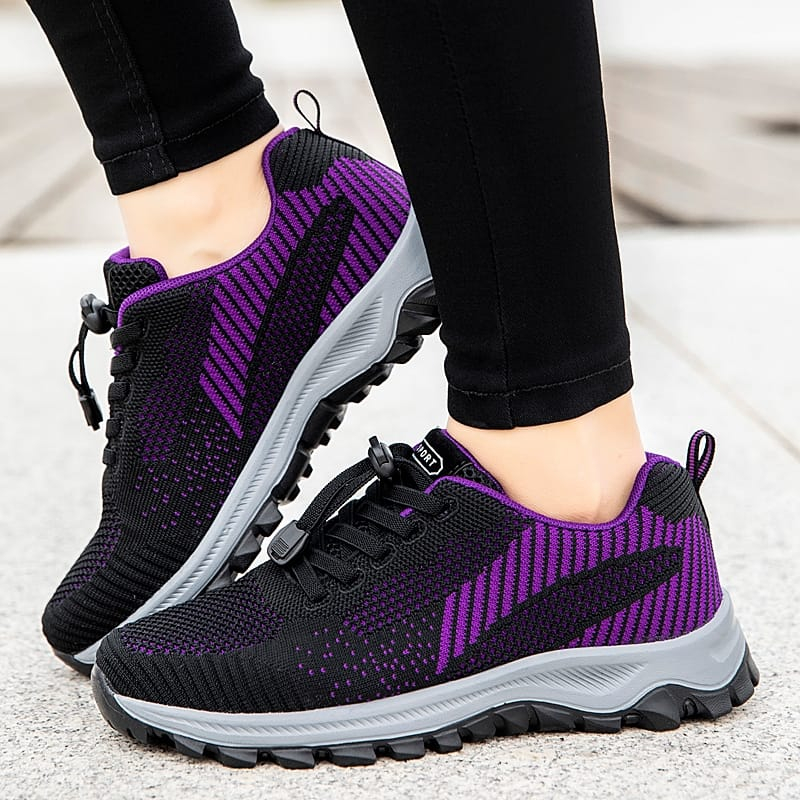 GROSIRTAS LV0280 Sepatu Sneakers Wanita Import Sepatu Sport Rajut Wanita Breathable Fashion Kasual Kekinian