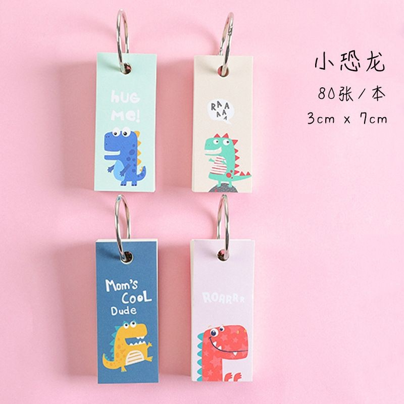 GANTUNGAN MEMO MINI /NOTE BOOK RING KECIL BUKU CATATAN MINI MOTIF LUCU