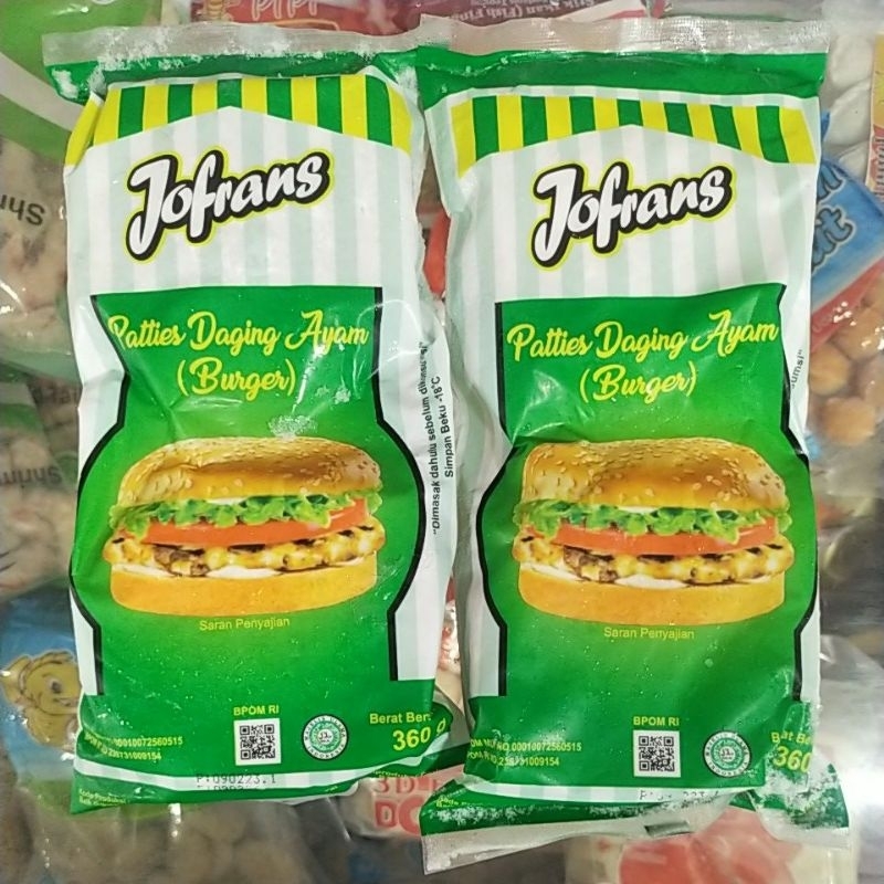 

Jofrans chicken Petties Daging burger Ayam 360Gr