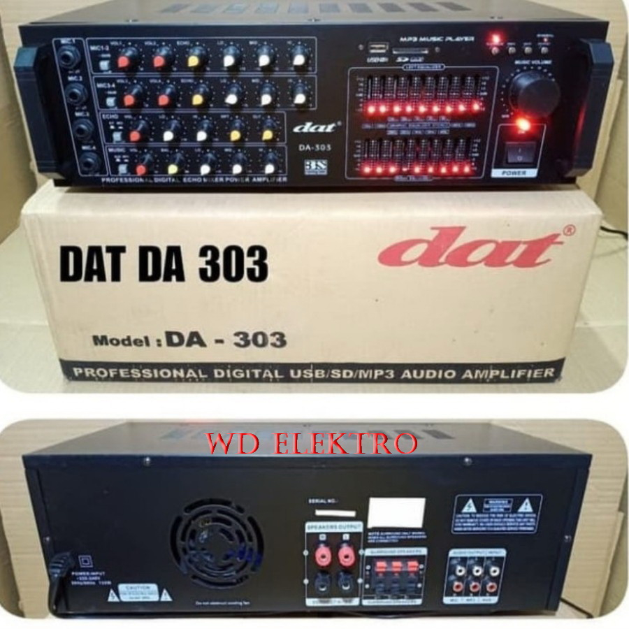 Amplifier Karaoke DAT DA 303 DA303 ORIGINAL AMPLI DAT DA 303
