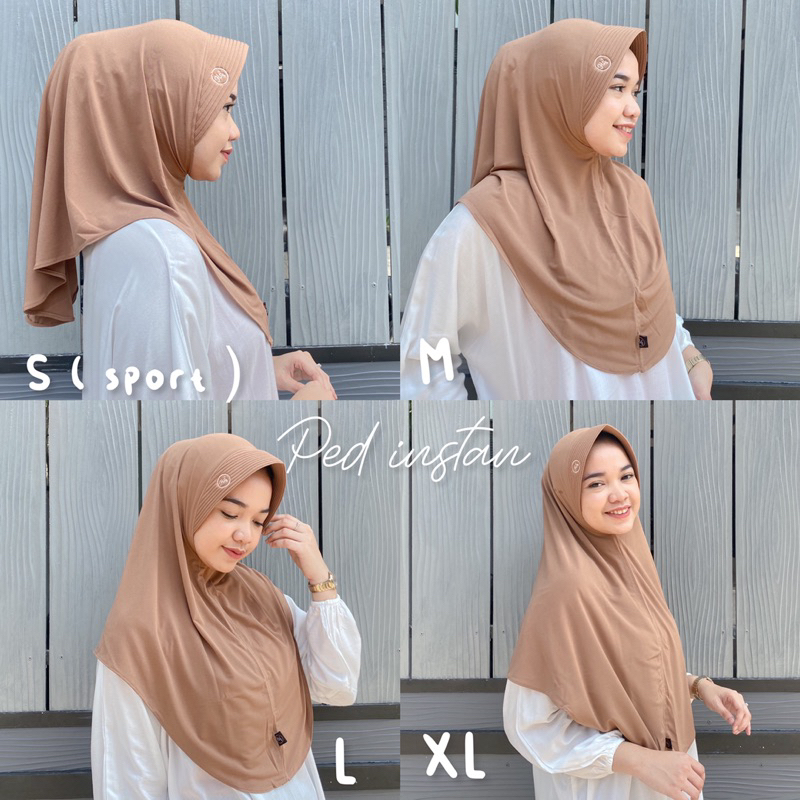 HIJAB INSTAN RUMPOL (RUMANA POLOS) // MEDINNA INSTANT // INSTAN PED SIZE M L XL