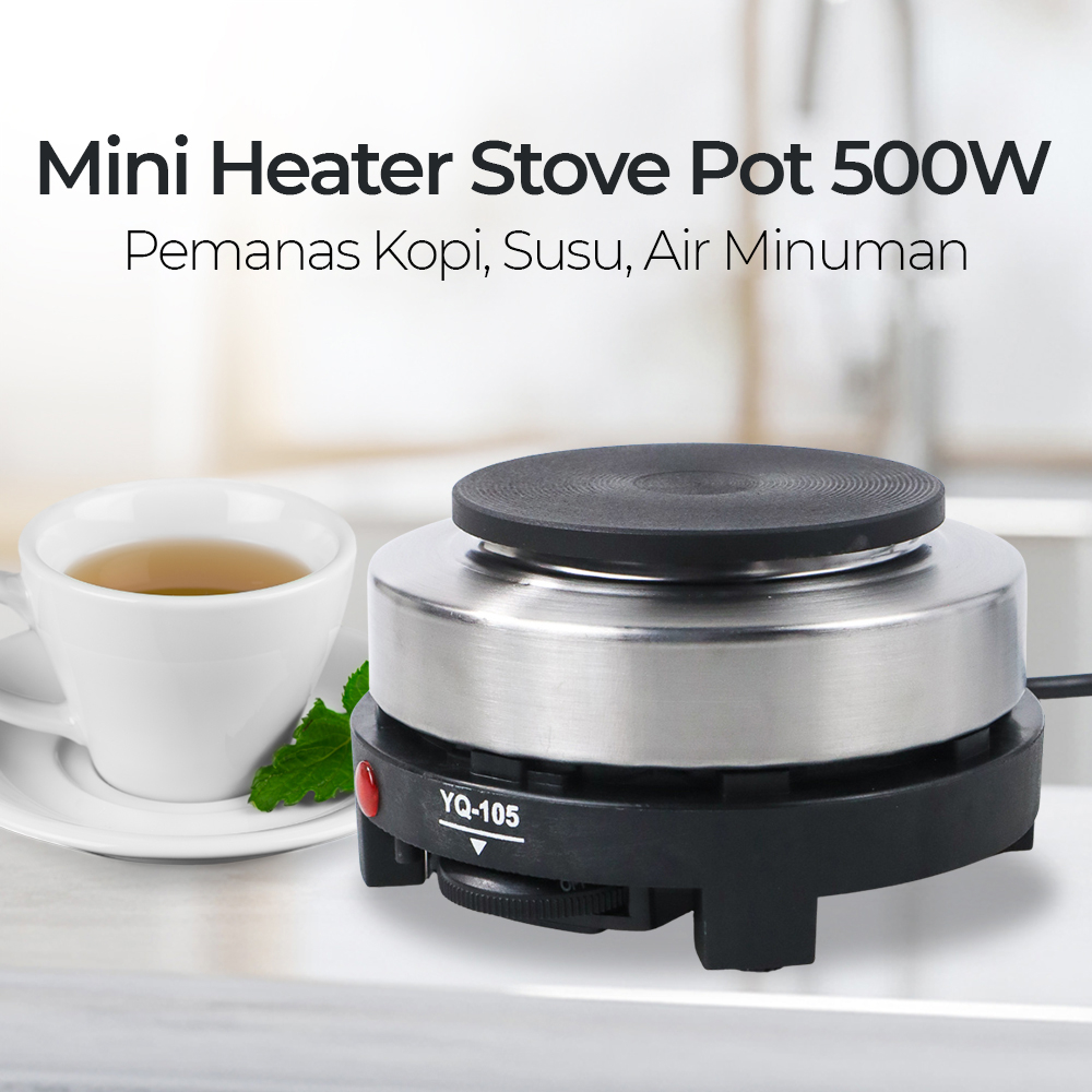 Mini Heater Stove Pot Pemanas Kopi Susu Air Minuman 500W