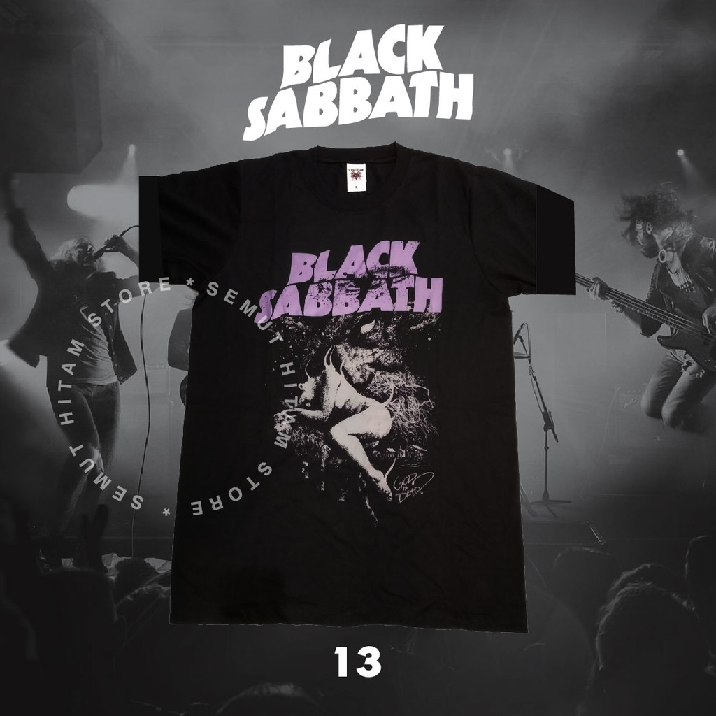 Kaos BLACK SABBATH PURPLE Builtup Band Musik Rock Metal Prapatan Rebel Puritan
