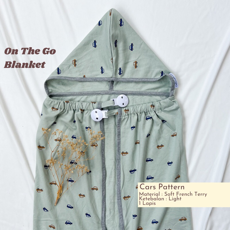 On The Go Blanket | Selimut Bayi dengan Clip untuk Apron Menyusui G113