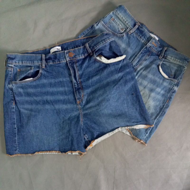 Basic old denim jeans relaxed Shortpants Loft sisa export