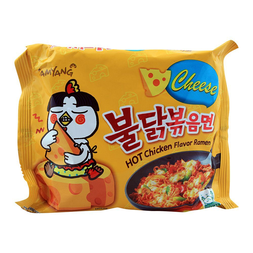 

Samyang Cheese Hot Chicken Flavor Ramen Noodle, Stir-Fried, 140g