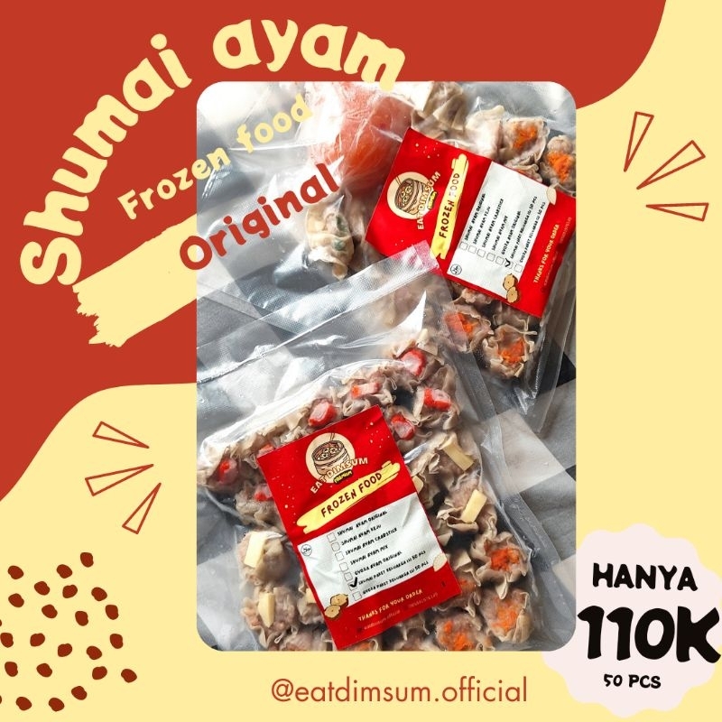 

paket keluarga shumai ayam original isi 50 PCs