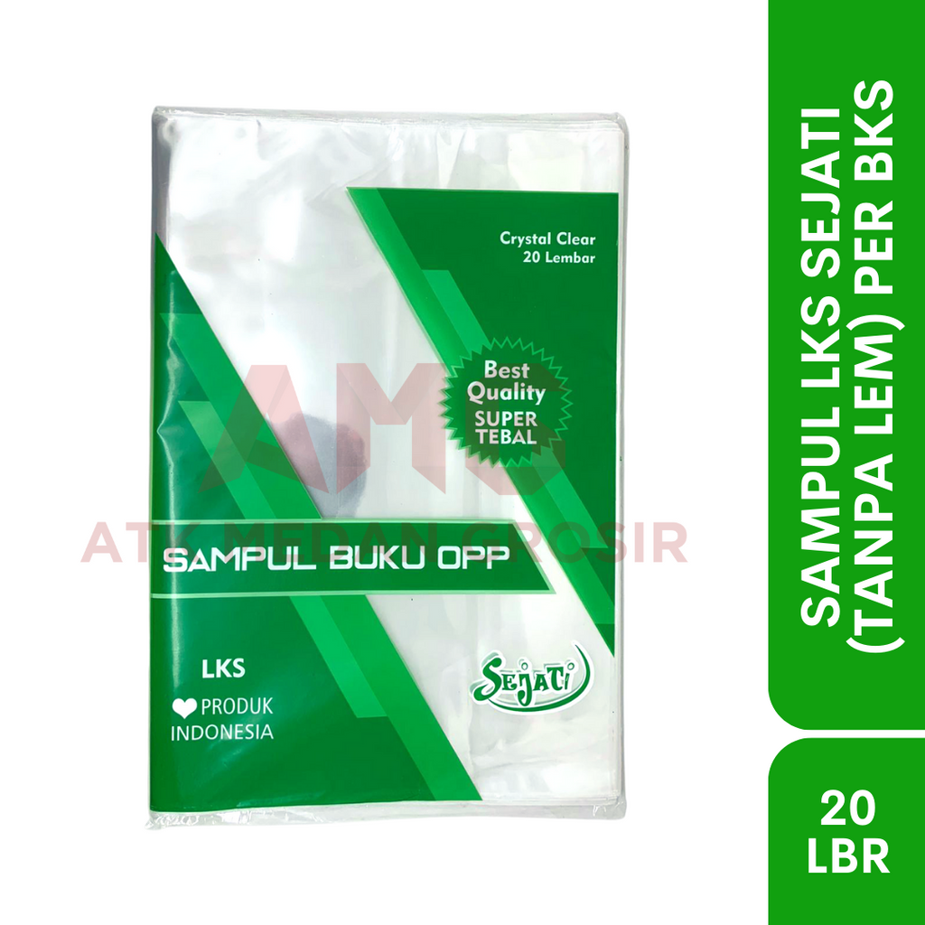 

SAMPUL BUKU PLASTIK UKURAN LKS (TANPA LEM) 20LBR TEBAL SEJATI