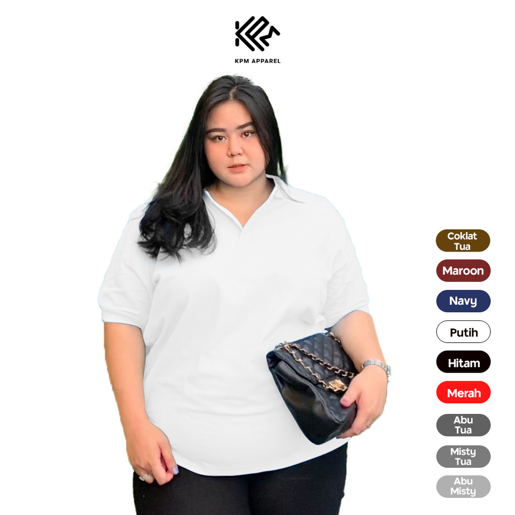 Kaos PoloShirt CVC Pique KPM Apparel Big Size Part 1