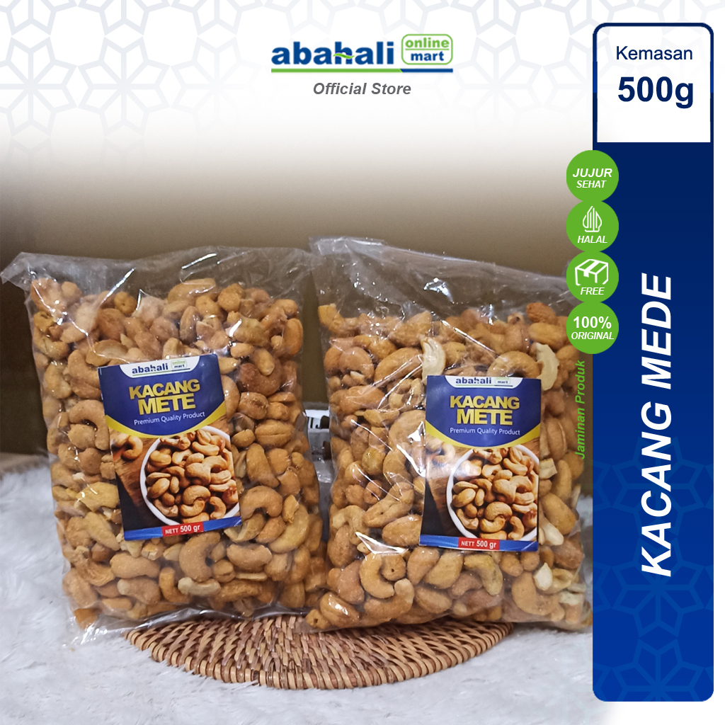 

Kacang Mede Goreng 500gr Mete Gurih Lezat Matang Cashew Vitamin