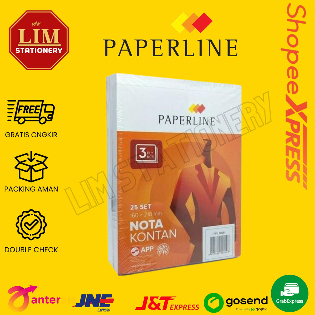 

Promo (10PCS) Nota Kontan BESAR 1PLY/2PLY/3PLY 160x210mm PAPERLINE