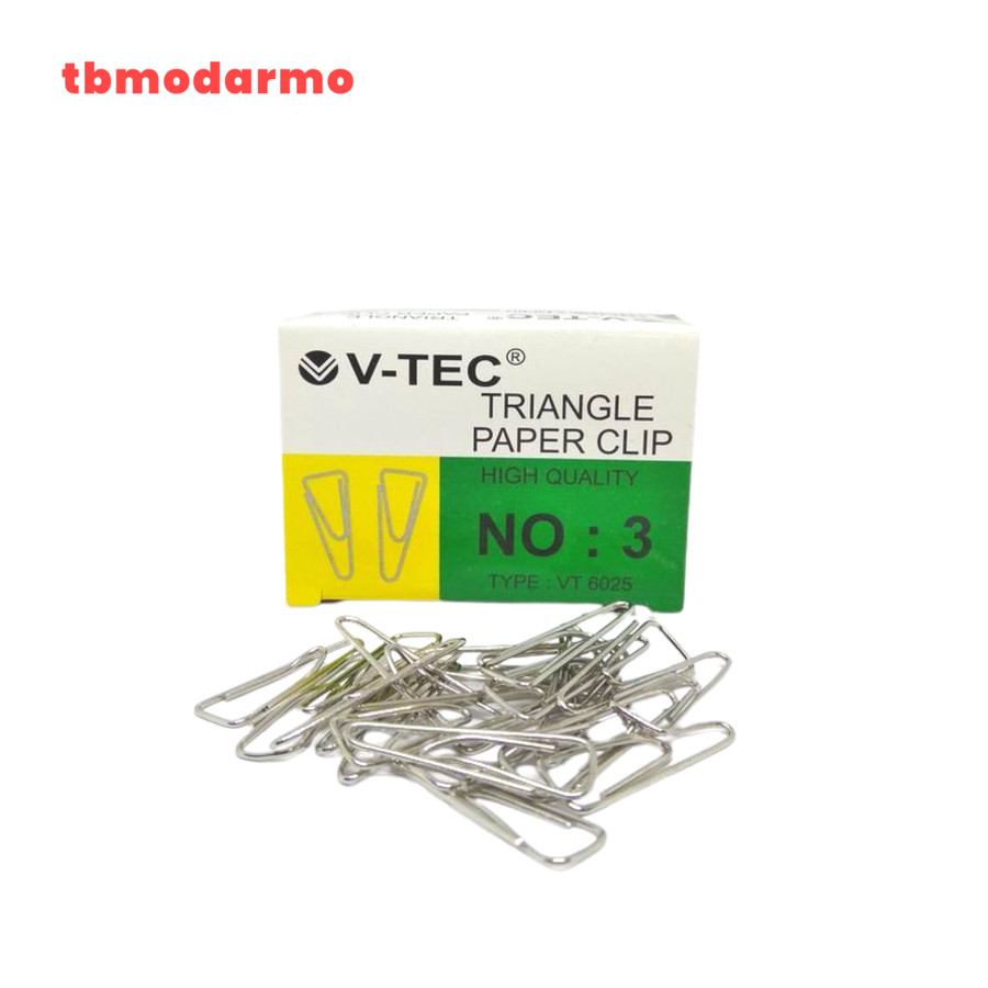 Triangle Paper Clip V-TEC No. 3 VT-6025 / Klip Kertas