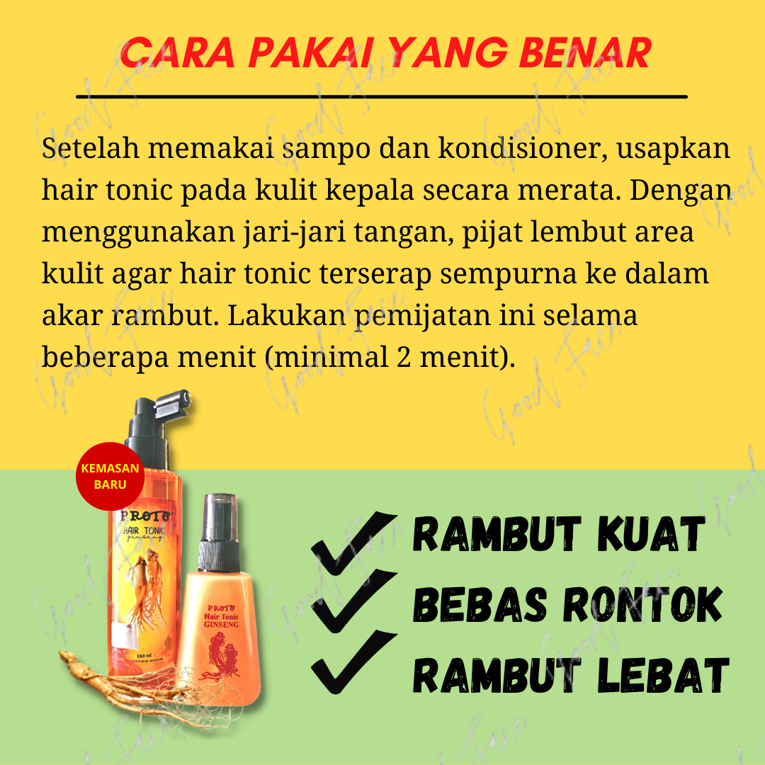 HAIR TONIC PROTO GINSENG ORIGINAL BPOM 250ML TONIC ANTI RONTOK PENYUBUR RAMBUT ANTI KETOMBE PELURUS RAMBUT PELEMBUT RAMBUT PENUMBUH RAMBUT BOTAK PELEBAT RAMBUT