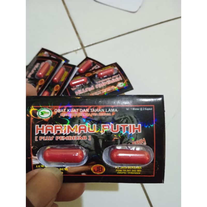 Harimau putih kapsul 15℅ sachet