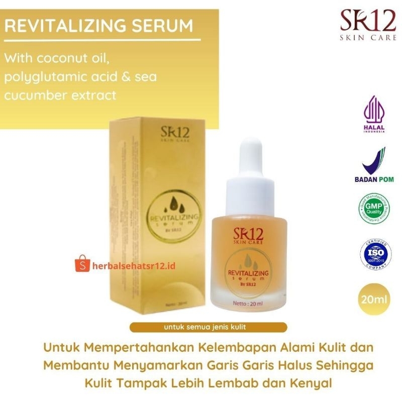 SR12 Revitalizing Serum - Serum Anti Aging - Serum Anti Kerut - Serum Anti Kerutan Wajah - Serum Anti Kerutan dan Garis Halus - Serum Anti Kerutan