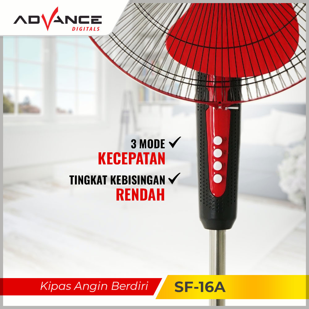 Advance Kipas Angin 16&quot; Berdiri Stand Fan SF-16A Votre Garansi Resmi 1 Tahun