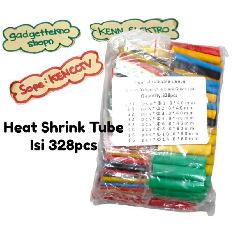 heat shrink tube isi 328pcs