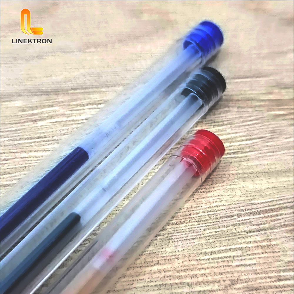 PULPEN TINTA CAIR STANDART / PEN CAIR ALAT TULIS KANTOR MERAH HITAM BIRU