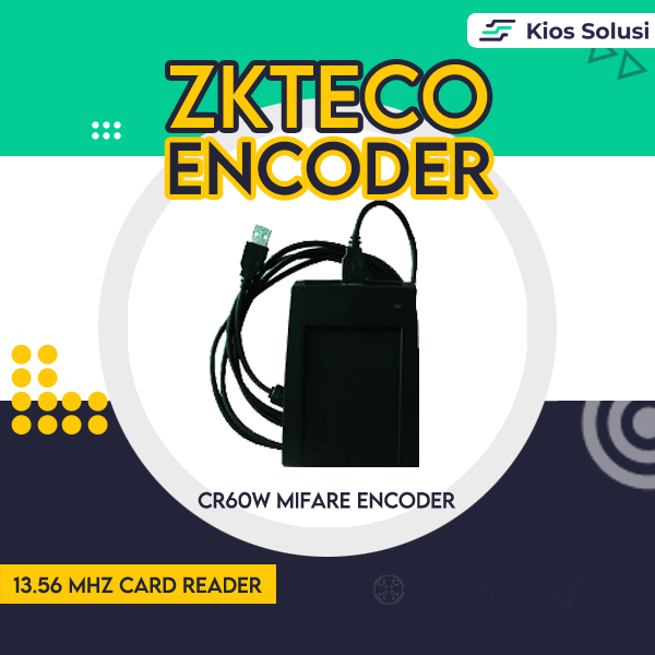 Encoder Hotel Lock ZKTECO CR60W | Reader Card Mifare 13.56 Mhz