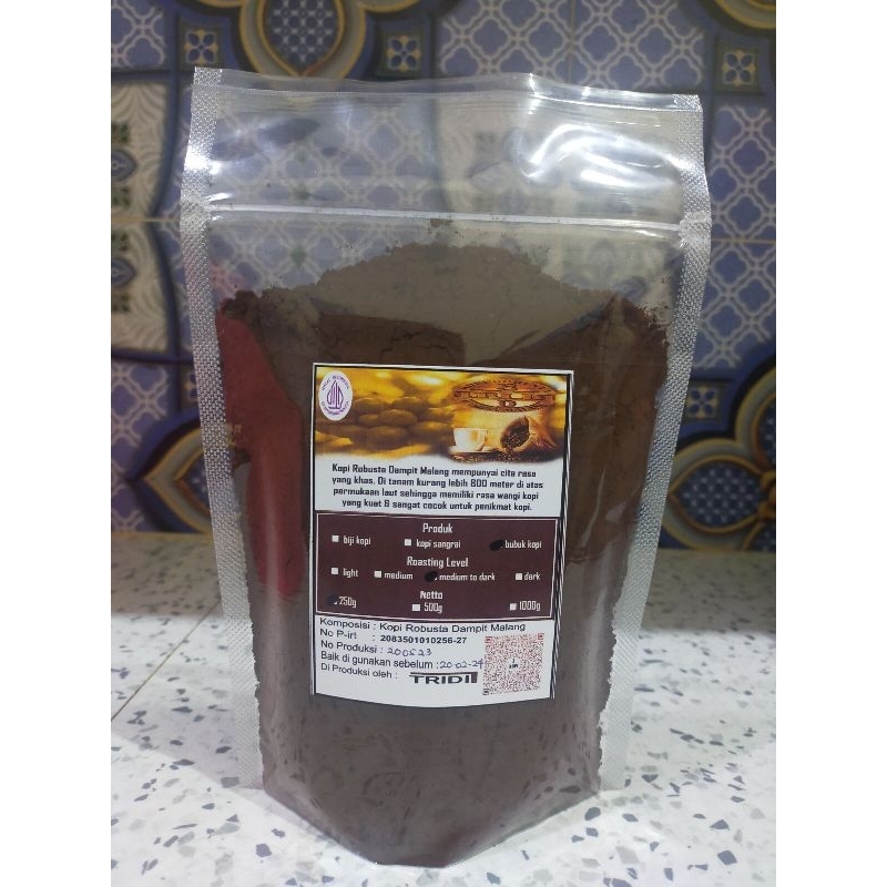 

Bubuk kopi Robusta Murni asli Dampit Malang 250g dan 500g