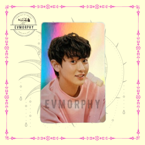 PHOTOCARD PC CHANYEOL X NACIFIC OFFICIAL PINK HOLOGRAM EXO PCY LOEY