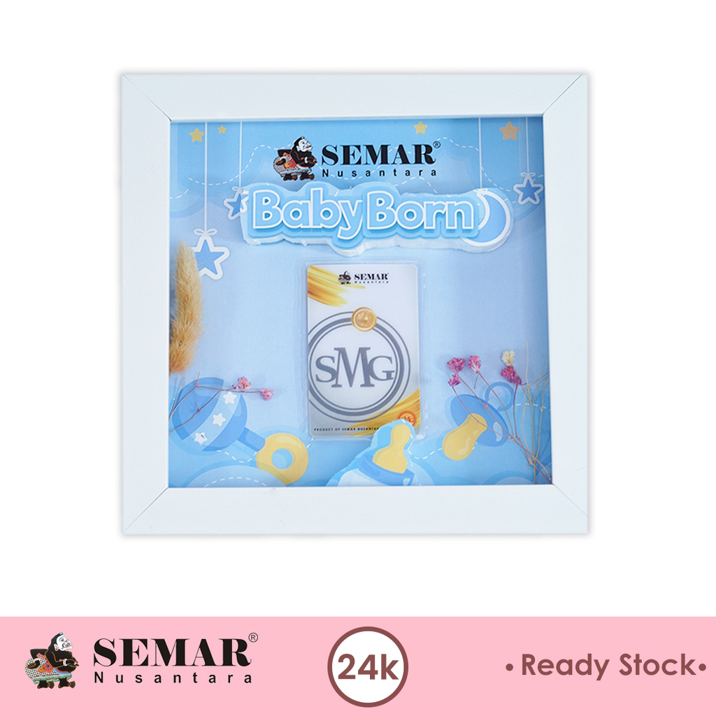SMG Press Gift Series Baby Born Frame Edition Emas Batangan Semar Nusantara