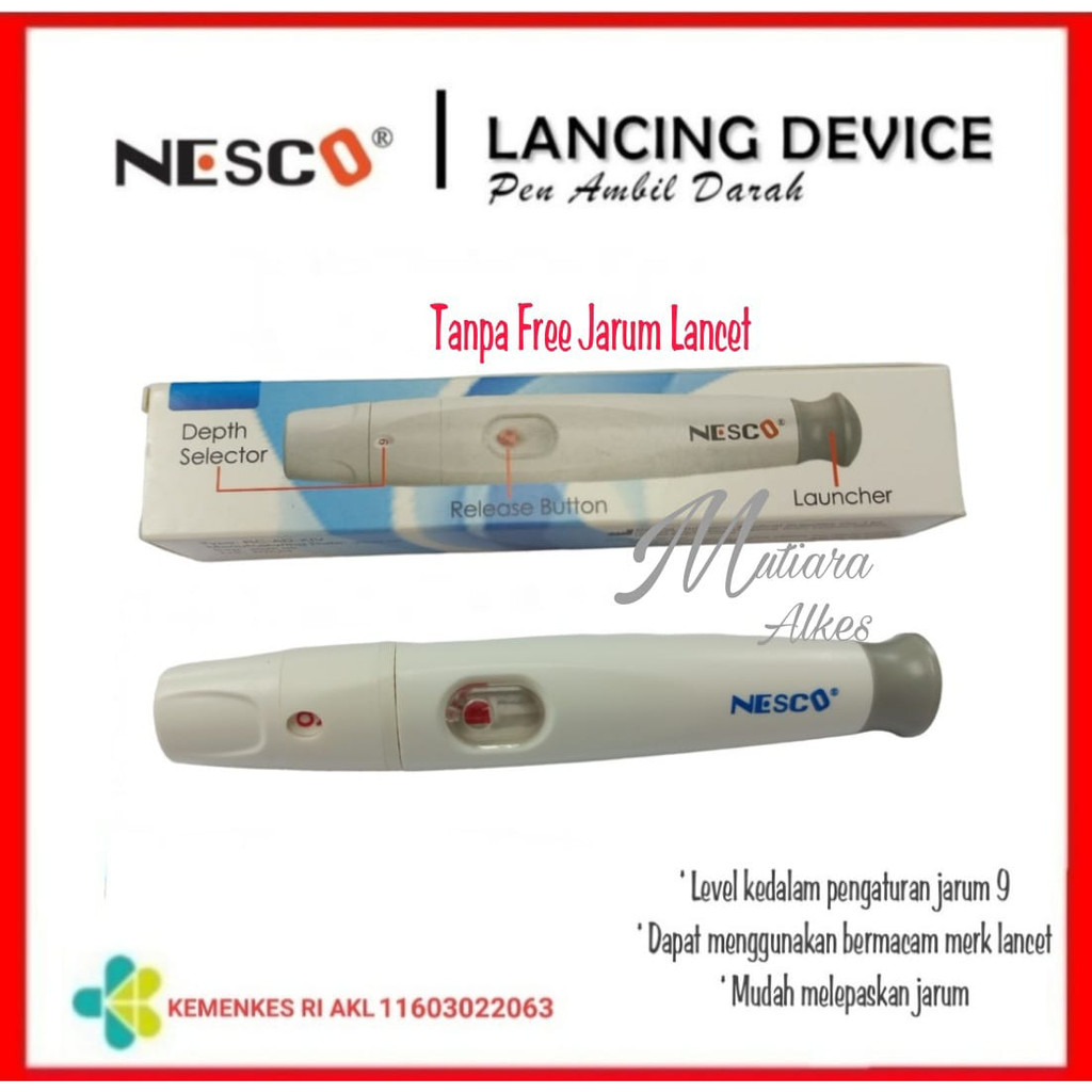 NESCO Lancing device / Pen Ambil Darah / Autoclik / Lancet Device / Pen Lancing