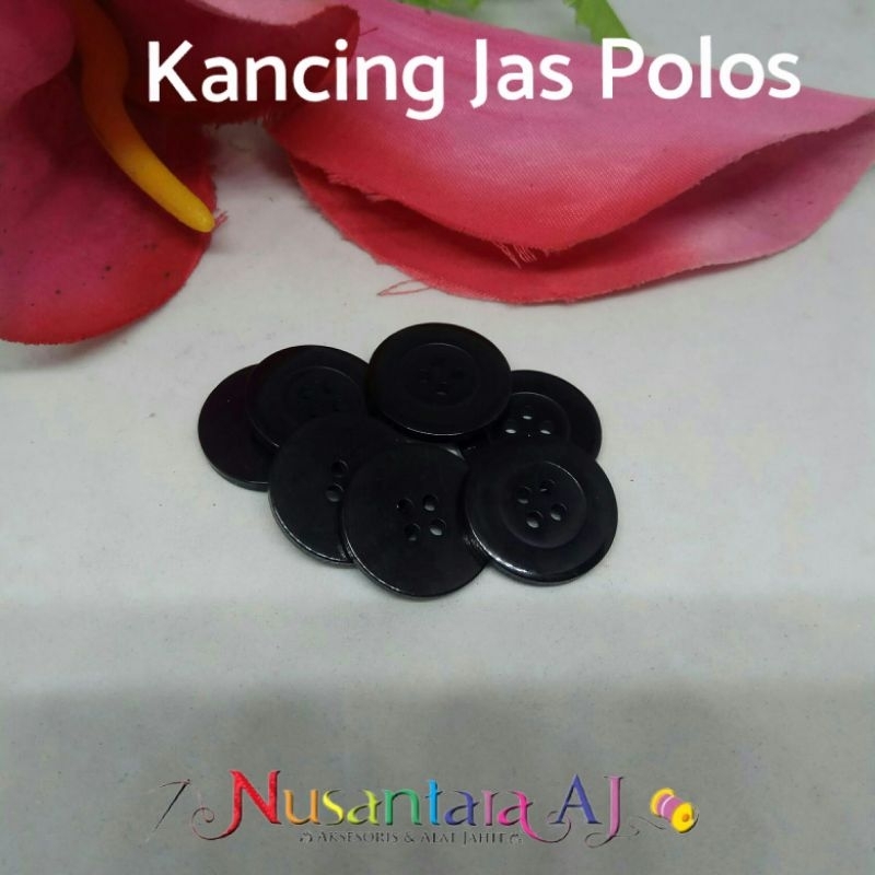 Kancing Jas polos 2cm per pcs