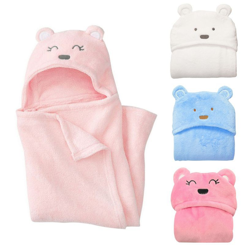 baby Selimut Bayi Topi boneka Karakter selimut karakter Hoodie Baby Blanket 3d